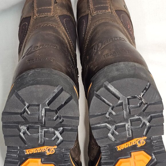 DANNER Trakwelt 8" Waterproof Leather Safety Boots Brown 13243 Men's Size 9D EUC - Picture 12 of 14